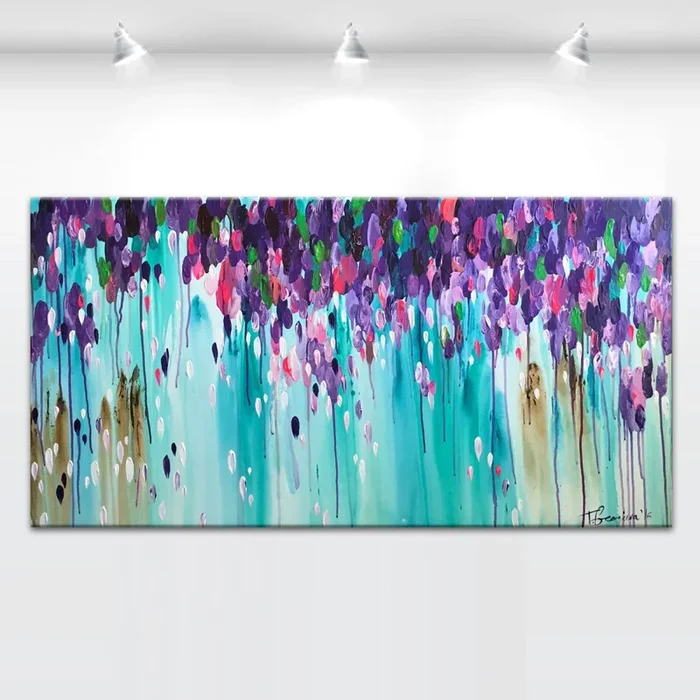 ‘Ascensionem IV’ – 24×48″ (2016) Acrylic painting by Tatiana Georgieva