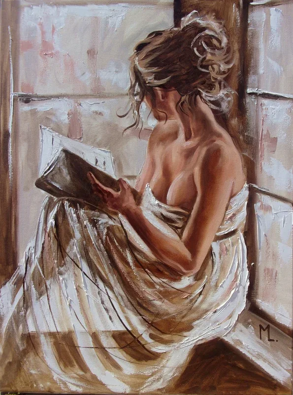 ” LONG LONG TIME AGO… ” (2024) Oil painting by Monika Luniak