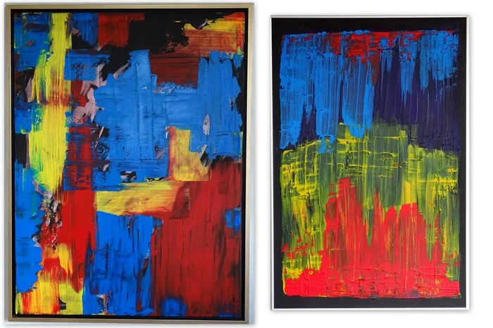 Abstract landscapes 26 (2024) Acrylic painting by CB.
