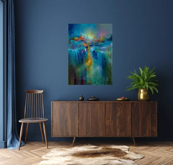 Am Horizont (2023) Oil painting by Annette Schmucker