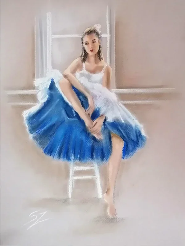 Ballet dancer 53 (2021) Painting by Susana Z. Harris