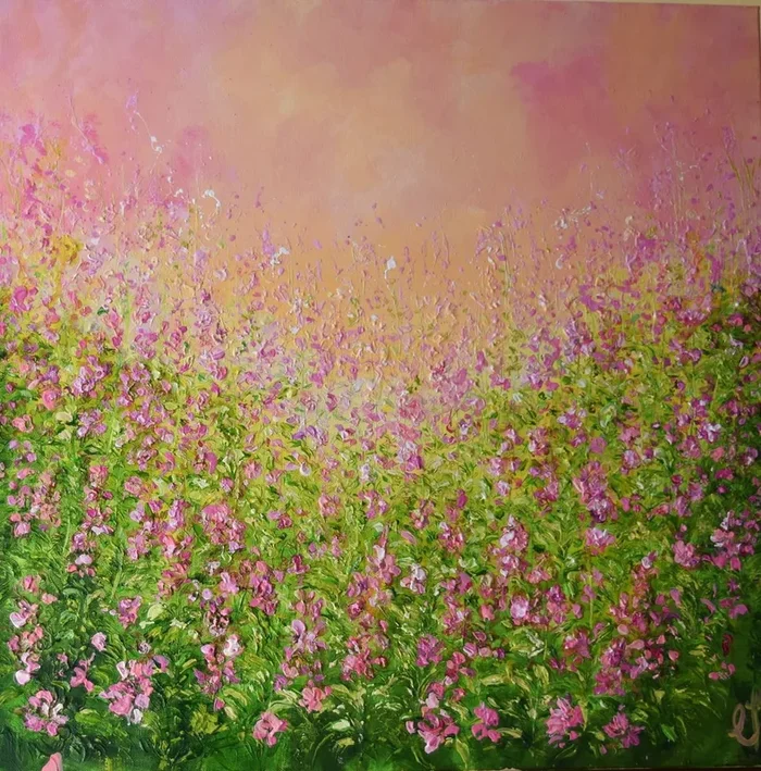 Blush (2017) Acrylic painting by Colette Baumback