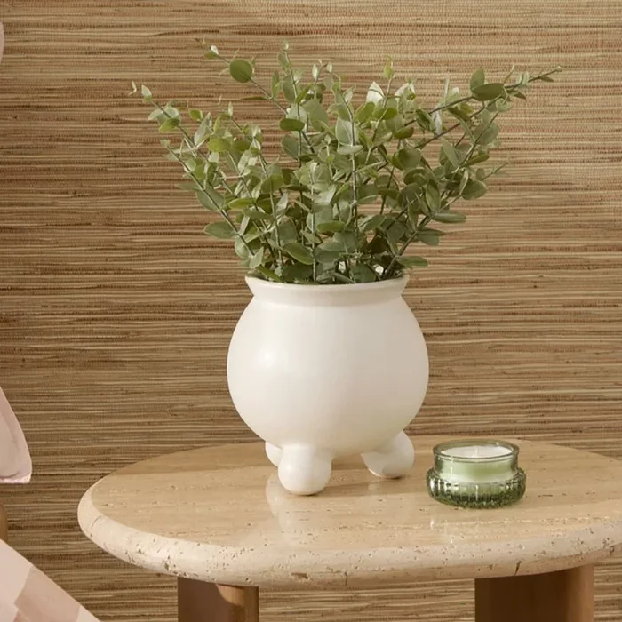 Bubble White Pot