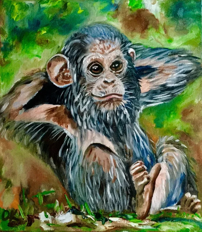Chillax….. (2019) Oil painting by Olga Koval