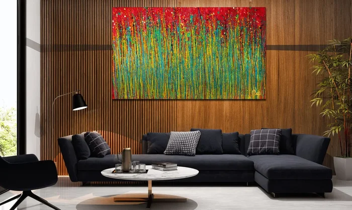 Colorful luminance (A closer look) (2020) Acrylic painting by Nestor Toro