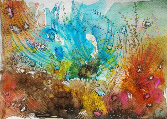 Good Morning (2016) Mixed-media painting by Simon Tünde