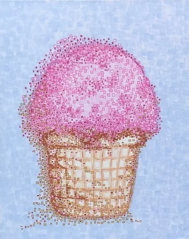 Ice cream- CZ20054 (2020) Acrylic painting by Carol Zsolt
