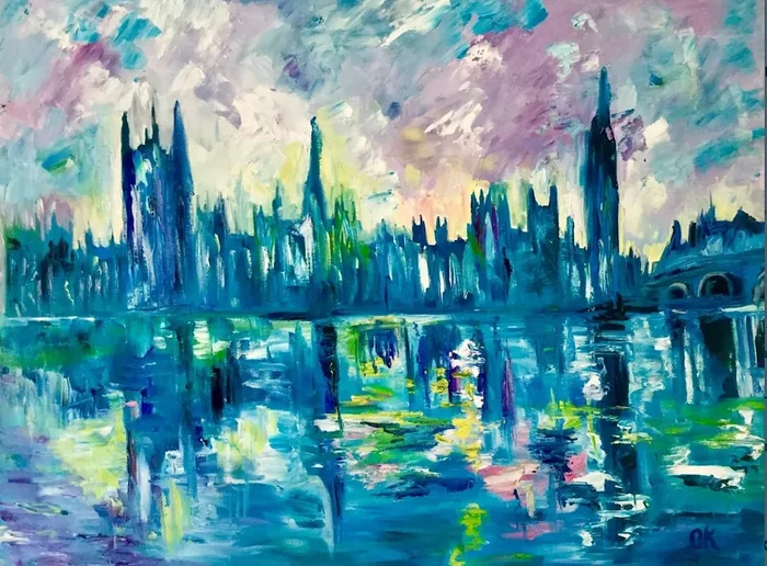 London Calling. (2020) Oil painting by Olga Koval