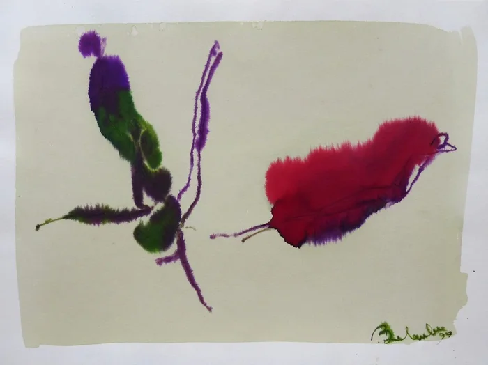 METAFIGURE E3 (1997) Ink drawing by Frederic Belaubre