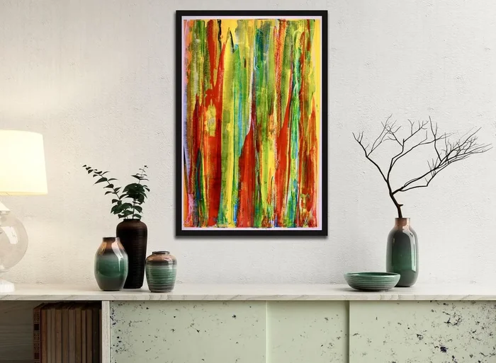 Nature Uprising 2 / 30 x 46 cm – Nestor Toro (2018) Mixed-media painting by Nestor Toro