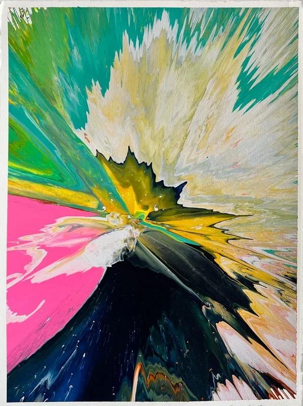 NS34 (2022) Acrylic painting by Nikolaos Schizas