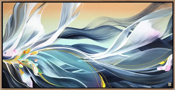 Sunny and Clear (2021) Acrylic painting by Novi Lim